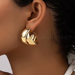 Alloy Two-layer Hoop Earrings&nbsp;FS-WG81E20-01