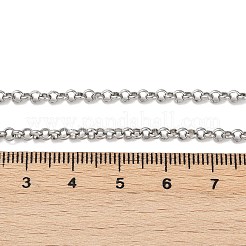 Tarnish Resistant 304 Stainless Steel Rolo Chain Necklaces&nbsp;NJEW-L136-07P