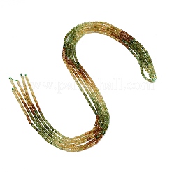Gradient Color Natural Green Tourmaline Beads Strands&nbsp;G-Z106-H02-02