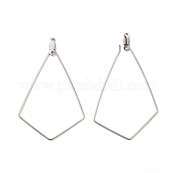 Tarnish Resistant 304 Stainless Steel Wire Pendants&nbsp;STAS-X0017-14P