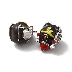 Christmas Theme Alloy Enamel European Beads&nbsp;PALLOY-D058-01P-06