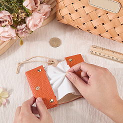 1Pc Imitation Leather Pocket Tissue Holder&nbsp;AJEW-CL0003-19A