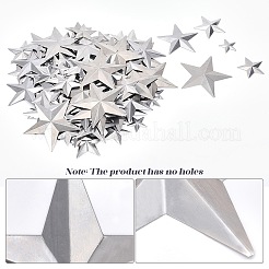 120Pcs 5 styles Iron Display Decorations&nbsp;IFIN-GF0001-50