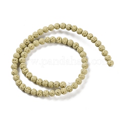 Synthetic Lava Rock Dyed Beads Strands&nbsp;G-H311-08A-01