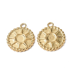 Ion Plating(IP) 304 Stainless Steel Pendant Cabochon Setting&nbsp;STAS-C066-03G