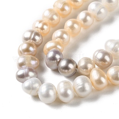 Natural Cultured Freshwater Pearl Beads Strands&nbsp;PEAR-E018-85