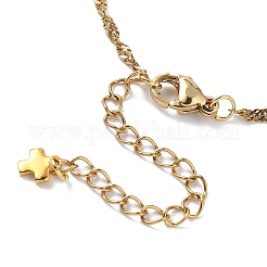 304 Stainless Steel Cross Link Bracelets&nbsp;BJEW-JB11699-01
