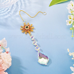 1Pc Alloy Wind Chime Ornament&nbsp;HJEW-TADJ0001-07B