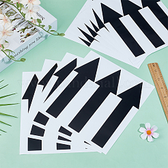 Rectangle Self-Adhesive Arrows Guide Label Sticker Paper&nbsp;DIY-WH0678-33B