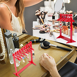 1 Set Coat Hanger Shaped Acrylic Earring Display Stands&nbsp;EDIS-CP0001-15A