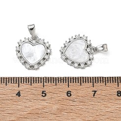 Brass Micro Pave Clear Cubic Zirconia with White Acrylic Charms&nbsp;CU-CBA5C42-14P