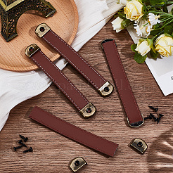 4 Bags Rectangle PU Leather Bag Handles&nbsp;DIY-CL0001-37A