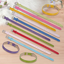 20Pcs 10 Colors PU Leather Watch Bands&nbsp;AJEW-CY0002-89
