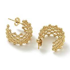 Ion Plating(IP) 304 Stainless Steel Stud Earrings&nbsp;EJEW-G400-04G