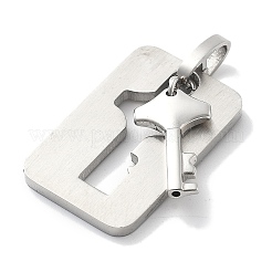 304 Stainless Steel Pendants&nbsp;STAS-Z098-18P