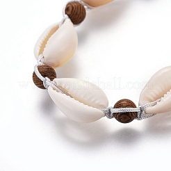 Nylon Cord Braided Bead Bracelets&nbsp;BJEW-JB04102