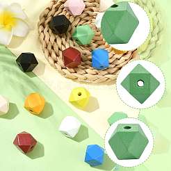 20Pcs 10 Colors Wood Beads&nbsp;WOOD-FS0002-58