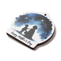 Mother's Day Theme Wooden Pendants&nbsp;FIND-Z031-01D