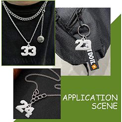 6Pcs 6 Style 316 Surgical Stainless Steel Charms&nbsp;STAS-UN0040-38P