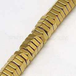 Electroplate Non-magnetic Synthetic Hematite Beads Strands&nbsp;G-J165-4mm-02