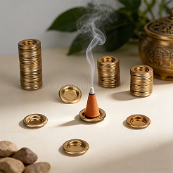 80Pcs Tinplate Incense Burner Holder&nbsp;AJEW-BC0011-45G