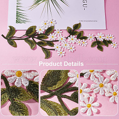 4Pairs Iron on Flower Cloth Patches&nbsp;PATC-GF0001-68