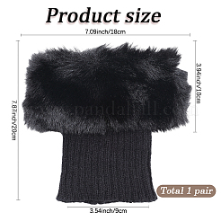 Acrylic Fiber Woolen Yarn Socks Leg Cover&nbsp;AJEW-WH20018-149B