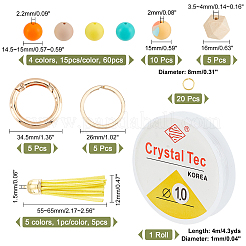 DIY Beaded Keychain Wristlet Making Kit&nbsp;DIY-CA0004-43
