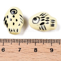Handmade Printed Porcelain Beads Strand&nbsp;PORC-T133-02G