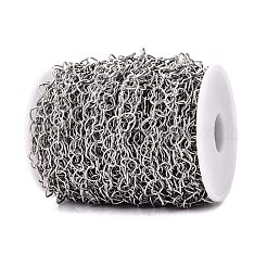 304 Stainless Steel Heart Link Chains&nbsp;CHS-Q009-20C-P