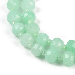 Natural Dyed White Jade Beads Strands&nbsp;G-H057-A22-11