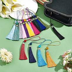 34Pcs 17 Colors Polyester Tassel Pendant Decorations&nbsp;AJEW-PH0004-33