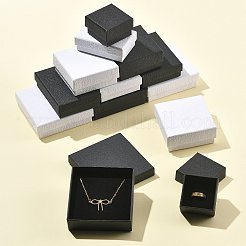 10Pcs 5 Styles Texture Paper Jewelry Gift Boxes&nbsp;OBOX-FS0001-01B