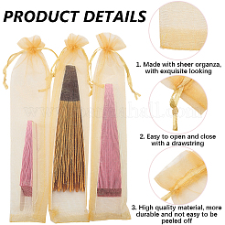 100Pcs Organza Drawstring Bags for Chinese Fan&nbsp;OP-GF0001-02B