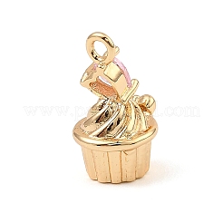 Brass Micro Pave Cubic Zirconia Pendants&nbsp;KK-C155-16G-05