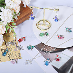 28Pcs 14 Style Electroplate Glass Pendants&nbsp;FIND-CA0007-83