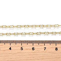 Brass Peanut Link Chain Necklaces&nbsp;NJEW-M108-37G