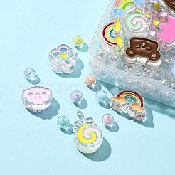 Transparent Acrylic Beads&nbsp;OACR-FS0001-14