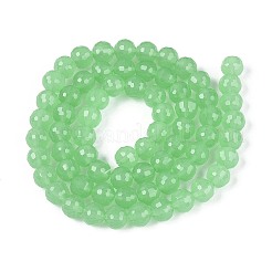 Imitation Jade Glass Bead Strands&nbsp;GLAA-R095-J8mm-02