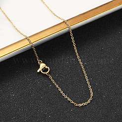 304 Stainless Steel Cable Chain Necklaces&nbsp;X-NJEW-M151-24G