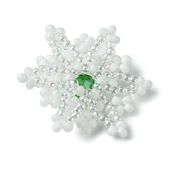 Christmas Seed Beads Beaded Charms&nbsp;PALLOY-MZ00297