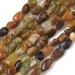 Natural Green Garnet Beads Strands&nbsp;GG-CBAAEDE-B04