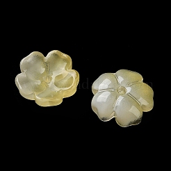 Dyed & Heated Gradient Color Glass Bead Cap&nbsp;GLAA-D307-01J