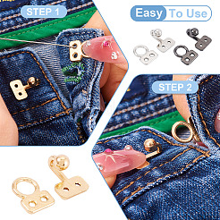 15Sets 3 Colors Alloy Hook and Eye Fasteners&nbsp;DIY-TA0012-27