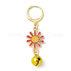 Daisy Alloy Enamel Pendants Decoraiton&nbsp;HJEW-JM01047