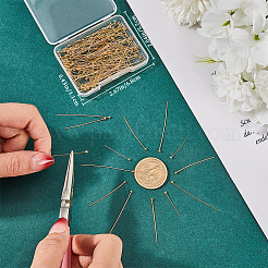 180Pcs 3 Styles Brass Ball Head Pins&nbsp;KK-CN0003-01