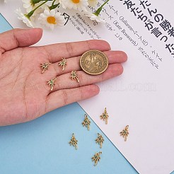 10Pcs Rack Plating Brass Micro Pave Cubic Zirconia Charms&nbsp;ZIRC-SZ0003-83