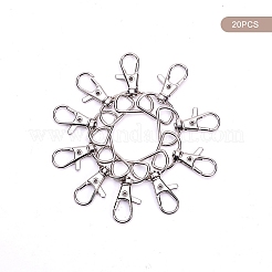Zinc Alloy Swivel Lobster Claw Clasps&nbsp;PALLOY-YW0001-02P