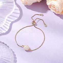 Freshwater Pearl  Slider Ring&nbsp;BJEW-JB11132