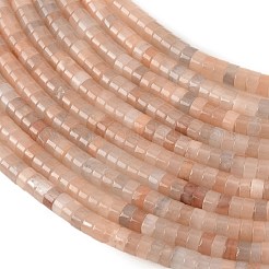 Natural Peach Moonstone Beads Strands&nbsp;G-M420-A07-01